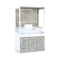 ราคา ตู้พระ WISDOM DESIGN FURNITURE รุ่น GO-02 ขนาด 120 ซม. สีขาว/ไลท์มาร์เบิ้ล (888216600494)