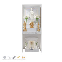 ราคา ตู้พระ WISDOM DESIGN FURNITURE รุ่น GO-03A ขนาด 80 ซม. สีขาว/มาร์เบิ้ล (888216600496)