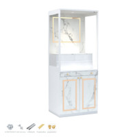 ราคา ตู้พระ WISDOM DESIGN FURNITURE รุ่น GO-03B ขนาด 80 ซม. สีขาว/มาร์เบิ้ล (888216600499)