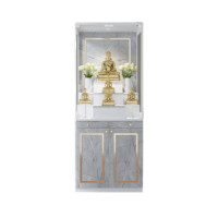 ราคา ตู้พระ WISDOM DESIGN FURNITURE รุ่น GO-03C ขนาด 80 ซม. สีขาว/ไลท์มาร์เบิ้ล (888216600503)