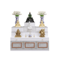 ราคา โต๊ะหมู่บูชา WISDOM DESIGN FURNITURE รุ่น GO-04 ขนาด 120 ซม. สีขาว/ไลท์มาร์เบิ้ล (888216600506)