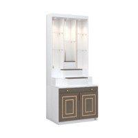 ราคา ตู้พระ WISDOM DESIGN FURNITURE รุ่น GO-06 ขนาด 80 ซม. สีขาว/ฟอสซิลค์/โกลด์ (888216600528)