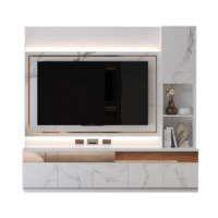 ราคา ตู้วางทีวี WISDOM DESIGN FURNITURE รุ่น GH-241 240 ซม. สีขาว/มาร์เบิ้ล/โกลด์ (888216600536)