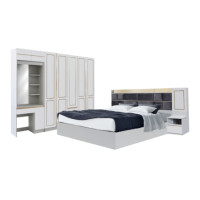 ราคา ชุดห้องนอน 6 ฟุต WISDOM DESIGN FURNITURE รุ่น BRAELYN 5 สีไลท์ยีนส์/ขาว (888216600561)