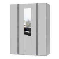 ราคา ตู้เสื้อผ้า 3 บานเปิด FURDINI MEDIS HG 150 ซม. สีเทา/กระจกเงา (1254617)