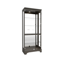 ราคา ตู้โชว์กระจก WISDOM DESIGN FURNITURE รุ่น CB-012G 80 ซม. สีไลท์เวงเก้ (888216600598)