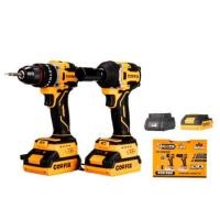 ราคา ชุดสว่านและบล็อกกระแทกไร้สาย (พร้อมแบตเตอรี่) COOFIX รุ่น CF-PIS002 แบตเตอรี่ 16.8V (888218300036)