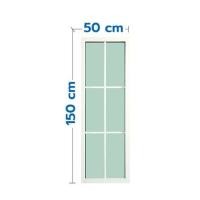 ราคา ช่องแสงหน้าต่างอะลูมิเนียม 6 ฟัก KPA 50x150 ซม. สีขาว (1310239)