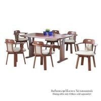 ราคา ชุดโต๊ะอาหาร 6 ที่นั่ง FURDINI GREAT สี LIGHT WALNUT (1235833)