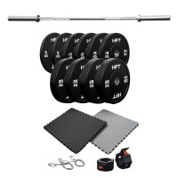 ราคา ชุดเซ็ตยกน้ำหนัก Homefittools Powerlifting Set 150 kg (888139600114)