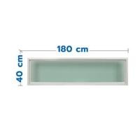 ราคา ช่องแสงหน้าต่าง อะลูมิเนียม WINDOW ASIA F10 180X40 ซม. สีขาว (1164185)