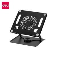ราคา แท่นวางโน้ตบุ๊ก DELI VS6219-BK-01 หมุนและปรับระดับได้ มีพัดลมระบายอากาศ สีดำ (888134600487)