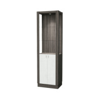 ราคา ตู้โชว์กระจก WISDOM DESIGN FURNITURE รุ่น CB-001 60 ซม. สีไลท์เวงเก้/แฟบริค (888216600585)