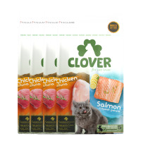 ราคา อาหารแมว CLOVER สูตร MIX BY YOU รสไก่กับทูน่า และแซลมอน เกรด HOLISTIC GRAIN-FREE โซเดียมต่ำ (20 KG) (888198600030)