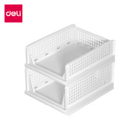 ราคา ชั้นลิ้นชัก 2 ชั้น DELI VS490-VS491-WH-02 สีขาว (888134600498)