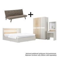 ราคา ชุดห้องนอน 5 ฟุต + โซฟาเบด สีน้ำตาล KONCEPT MAZE 3-19250615 สีไอโวรี่/ลินด์เบิร์ก (1311087)