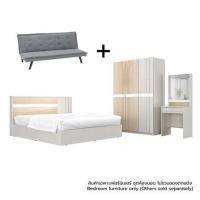 ราคา ชุดห้องนอน 5 ฟุต + โซฟาเบด สีเทา KONCEPT MAZE 4-19250615 สีไอโวรี่/ลินด์เบิร์ก (1311096)