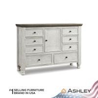 ราคา ตู้ลิ้นชัก 8 ลิ้นชัก 1 บานเปิด ASHLEY FURNITURE HOMESTORE รุ่น HAVALANCE/157 สีขาววินเทจ (888122802096)