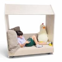 ราคา โซฟาเด็ก ดีไซน์บ้านไม้ 2 ที่นั่ง BEABLE LITTLESPACE รุ่น READING POD C ขนาด 120X55X145 ซม. สีไม้ (888229700003)