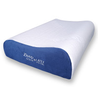 ราคา หมอนสุขภาพ ยางพารา ZLEEPO'CLOCK ทรงคอนทัวร์ ขนาด60X40X13ซม สีขาว/น้ำเงิน (888227900002)