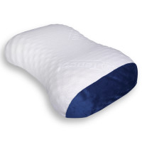 ราคา หมอนสุขภาพ ยางพารา ZLEEPO'CLOCK ทรงทุเรียน ขนาด58X38X11ซม สีขาว/น้ำเงิน (888227900003)