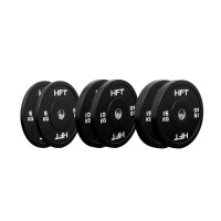 ราคา เซตแผ่นน้ำหนัก HOMEFITTOOLS รุ่น BUMPER 60 KG. (888139600559)