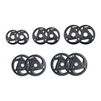 ราคา เซตแผ่นน้ำหนัก HOMEFITTOOLS รุ่น OLYMPIC 150 KG. (888139600565)
