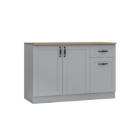 ราคา ตู้ตั้งพื้น ท็อปเรียบ WISDOM DESIGN FURNITURE KT-121C 120 ซม. สีฟ็อก/โรม่า (888216600619)