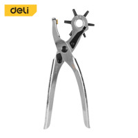 ราคา คีมเจาะรูหนัง DELI EDL1919C-SL-01 เจาะได้ 6ขนาด สีเงิน (888236700019)