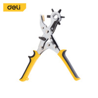 ราคา คีมเจาะรูหนัง DELI DL0400-YL-01 เจาะได้ 6ขนาด สีเหลือง-ดำ (888236700021)