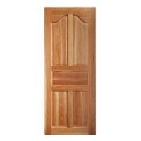 ราคา ประตูไม้เนื้อแข็ง AZLE 5 ฟักปีกนก 80X200 ซม. ทำสี ไม่เจาะลูกบิด (1252939)