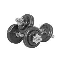 ราคา ชุดดัมเบล IRONTEC BLACK 15 กก. (1265364)