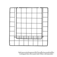 ราคา แผ่นประตูคอก มีตัวล็อก PETUS ซี่ห่าง 4 ซม. 35x35 ซม. สีดำ (1287440)