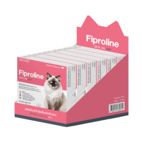 ราคา ยาหยอดกำจัดหมัดแมว FIPROLINE สำหรับแมวทุกสายพันธุ์ น้ำหนัก 1 KG ขึ้นไป [แพคใหญ่: 6 กล่อง] (888223200002)