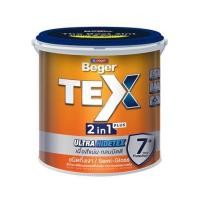 ราคา สีน้ำทาภายนอก ชนิดกึ่งเงา BEGER TEX 2IN1 BASE C 3.5 ลิตร (1309666)
