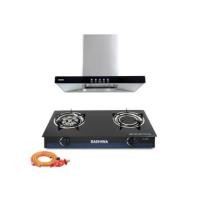 ราคา ชุดเซต เครื่องดูดควัน + เตาแก๊ส 2หัว KASHIWA PSD-203D + X-2500 + ชุดหัวปรับแรงดันต่ำ (888155800241)