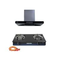 ราคา ชุดเซต เครื่องดูดควัน + เตาแก๊ส 2หัว KASHIWA PSD-204D + X-2500 + ชุดหัวปรับแรงดันต่ำ (888155800247)