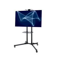 ราคา ขาตั้งทีวี มีล้อเลื่อน MOKKOI HOME รุ่น WMB3265-BLACK STAND สำหรับทีวีขนาด 32-65 นิ้ว สีดำ (888236000022)