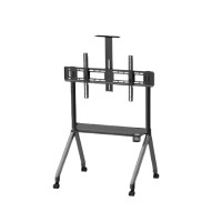 ราคา ขาตั้งทีวี มีล้อเลื่อน MOKKOI HOME รุ่น KM-TR43 BLACK สำหรับทีวีขนาด 55-120 นิ้ว สีดำ (888236000024)