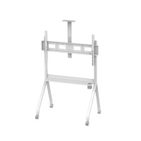 ราคา ขาตั้งทีวี มีล้อเลื่อน MOKKOI HOME รุ่น KM-TR43 WHITE สำหรับทีวีขนาด 55-120 นิ้ว สีขาว (888236000025)