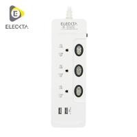 ราคา Elektra รางปลั๊กไฟ 3 ช่อง 3 สวิตช์ 2 USB ยาว 3 เมตร รุ่น ET332U3M-CL