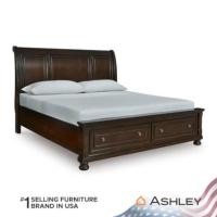 ราคา เตียงนอนขนาด 6 ฟุต ASHLEY FURNITURE HOMESTORE รุ่น PORTER/180 สีน้ำตาล (888122802282)