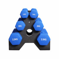 ราคา เซ็ตดัมเบล HOMEFITTOOLS ดัมเบล 3 คู่ SET 1.5/2/2.5 KG. สีน้ำเงิน (888139600541)