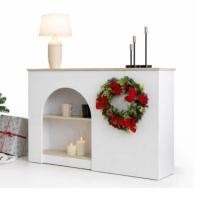 ราคา ตู้เตี้ย ดีไซน์เตาผิง PROSPACE FURNITURE รุ่น C ขนาด 120X25X80 ซม. สีขาว (888218400016)