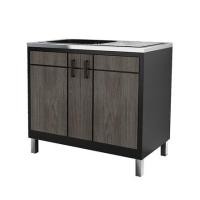 ราคา ตู้ตั้งพื้นท็อปซิงค์ 1 หลุม 1 ที่พัก + ก๊อก CABIN CHIC 90x85 ซม. สี GRAY OAK (1172714)