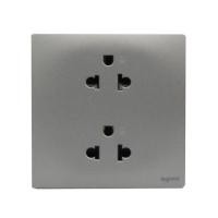 ราคา เต้ารับคู่ 3 ขา BTICINO MALLIA SENSES S281104DS สีเทา (1263225)