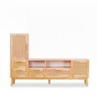 ราคา ตู้วางทีวี EVERGREEN FURNITURE รุ่น GL-18-FWR-4-4 Xไม้ยางพารา สีไม้ธรรมชาติ (888168100178)