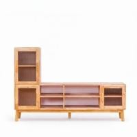 ราคา ตู้วางทีวี EVERGREEN FURNITURE รุ่น GL-18-FWR-3-5 ไม้ยางพารา สีไม้ธรรมชาติ (888168100179)