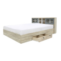 ราคา เตียง + ที่นอนสปริง 6 ฟุต WISDOM DESIGN FURNITURE รุ่น DESIGN-D สีโซลิค (888216600718)