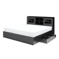 ราคา เตียง + ที่นอน PVC 6 ฟุต WISDOM DESIGN FURNITURE รุ่น DESIGN-D สีโอ๊ค (888216600720)